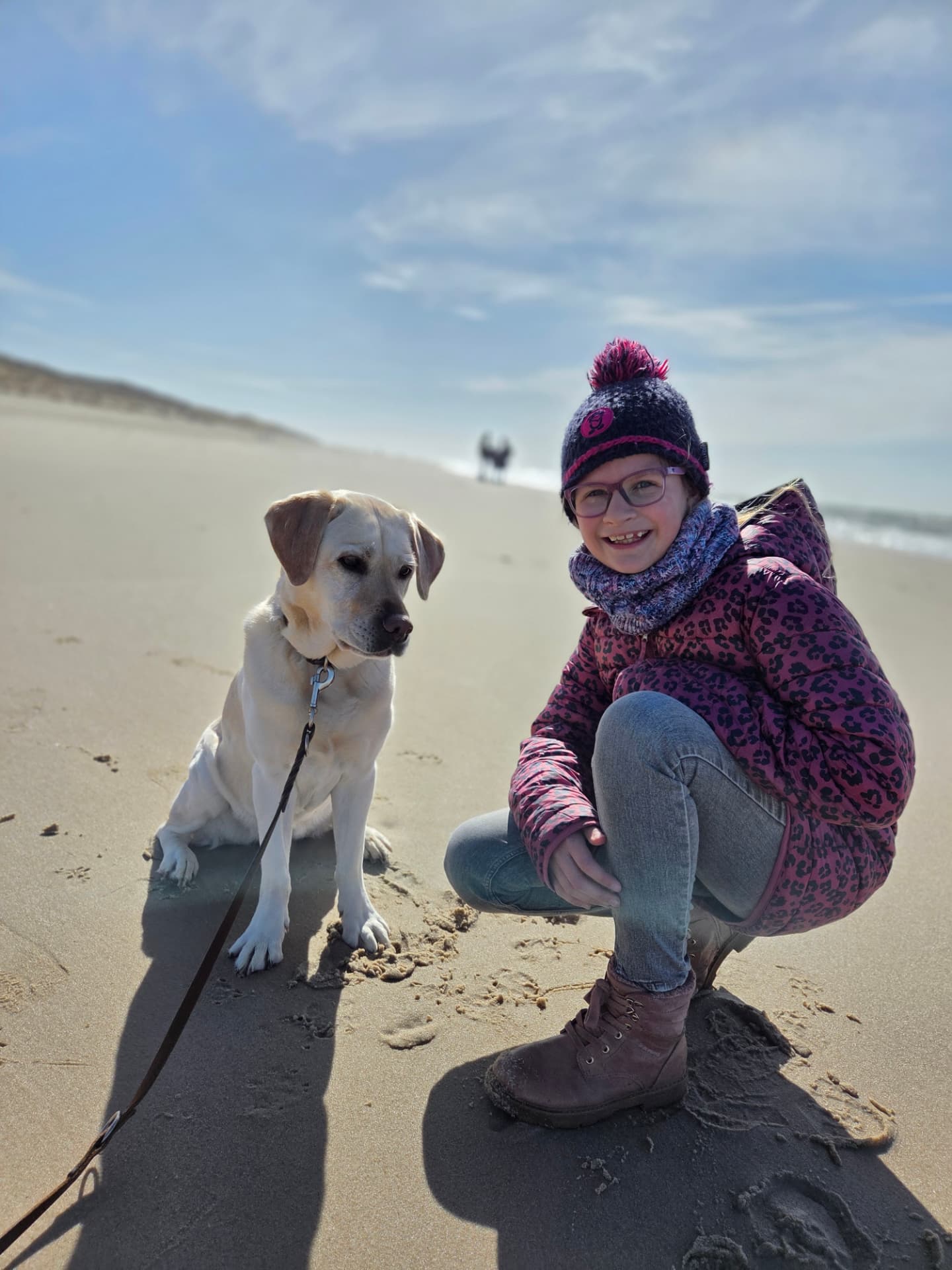 Mit Nahla an den Strand